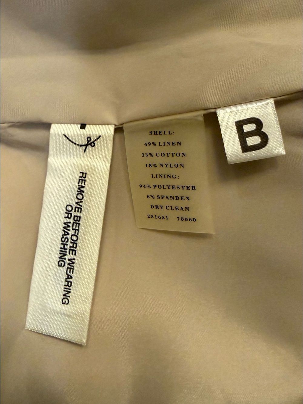 Ann Taylor NWT Pencil Skirt Size 4 Beige Animal Print Jacquard Linen Blend MIDI - Picture 5 of 5